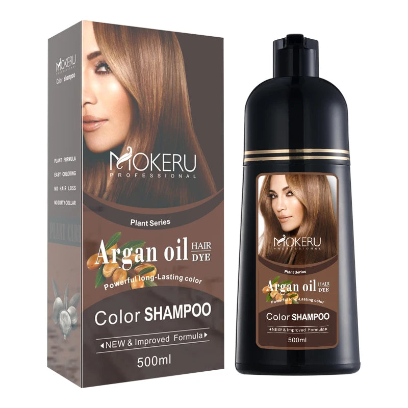 Natural Organic Brown Hair Color Permanent Hair Coloring Shampoo