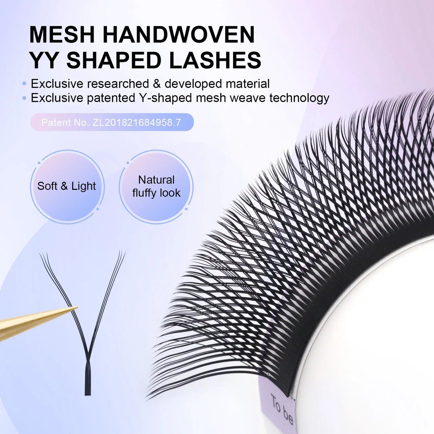 YY Shape Double and Triple Tips Eyelash Extensions