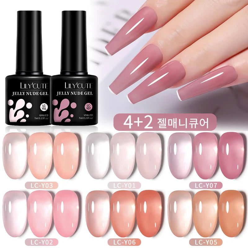 6PCS/SET 7ml Gel Nail Polish