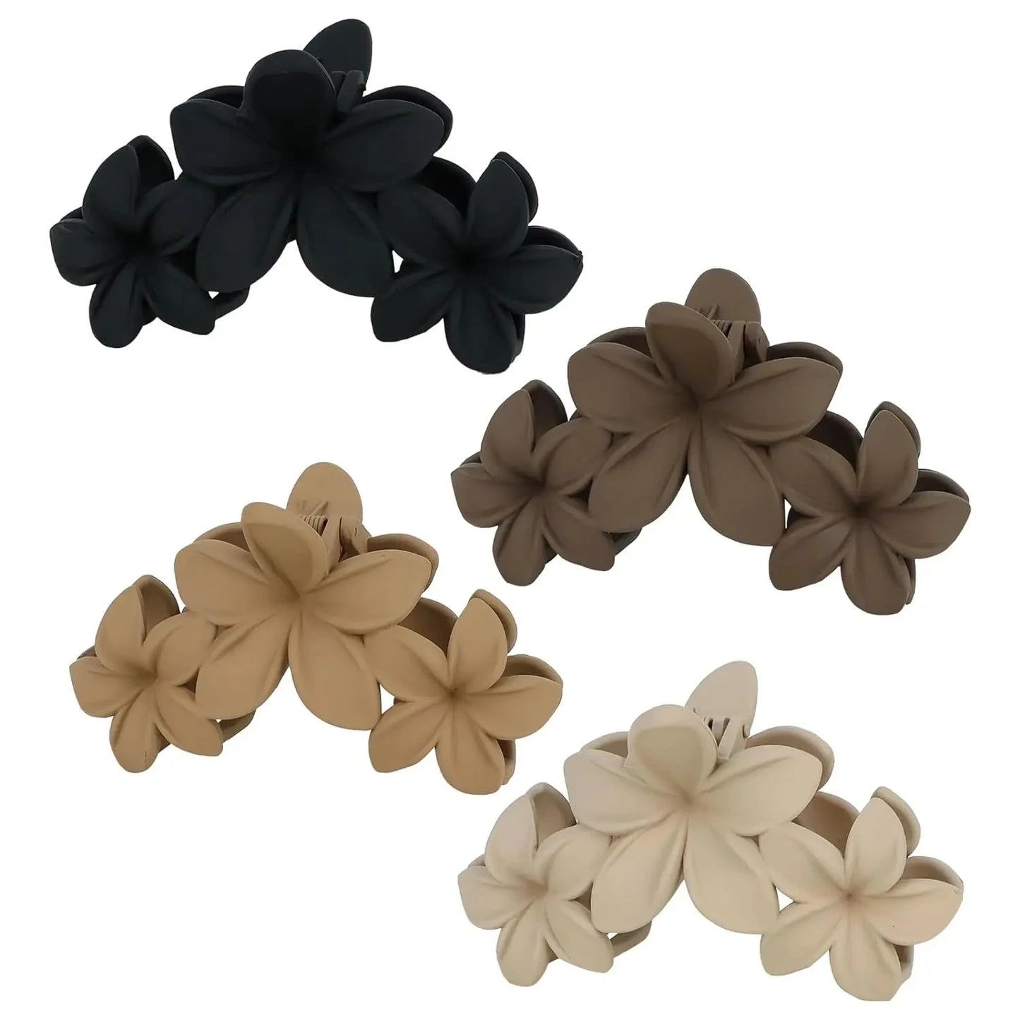 Flower Hair Claw Clips