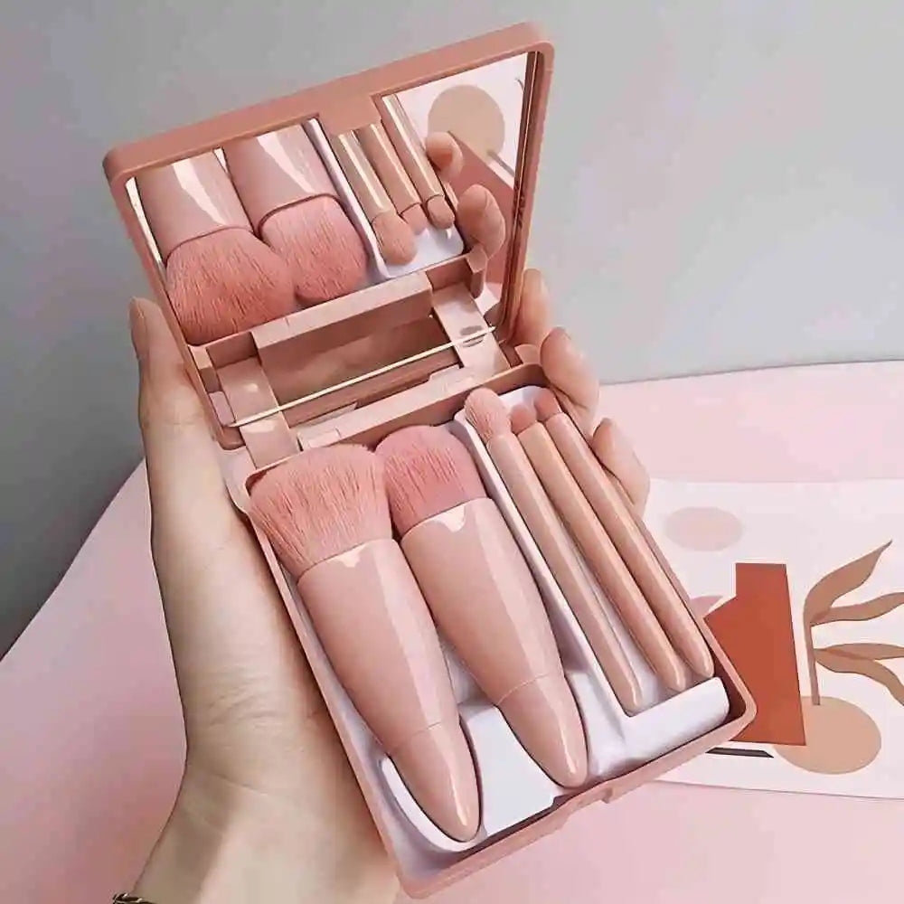 5-Piece Travel Size Makeup Brushes Set