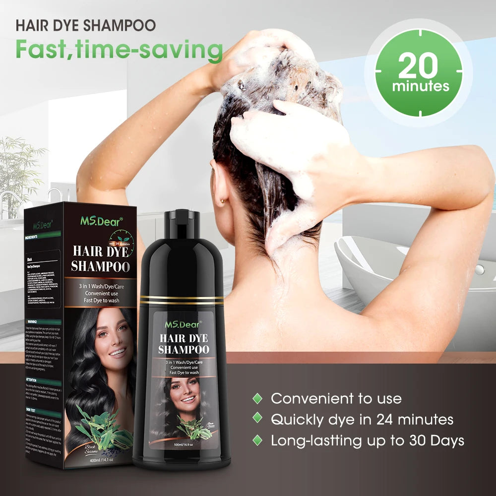 500ml Organic Natural Shampoo Plant