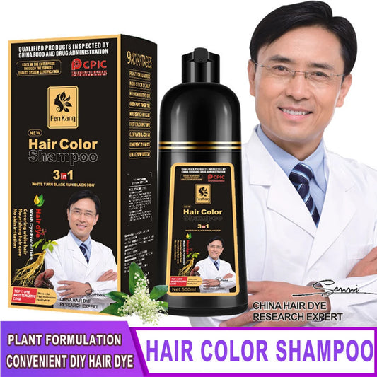 Hair Wash Black Shampoo Hair Dye