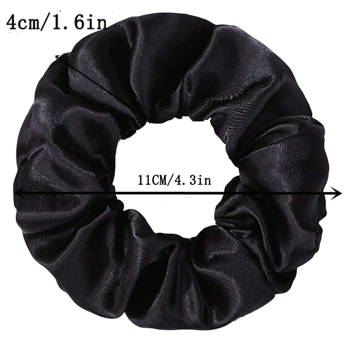 12pcs Premium Satin Hair Bands for Women