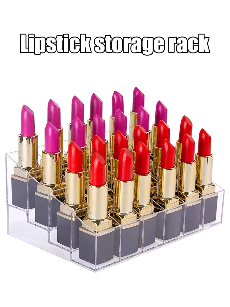 Transparent Cell Cosmetics Storage Rack