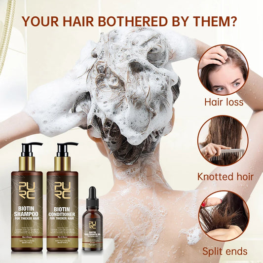 Hair Shampoo Conditioner for Men Women Treatment Cleaning Hair Root Nourish