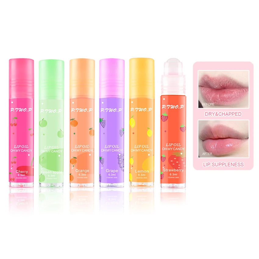 P.TWO.P Fruit Roll-On Lip Balm Makeup Gloss