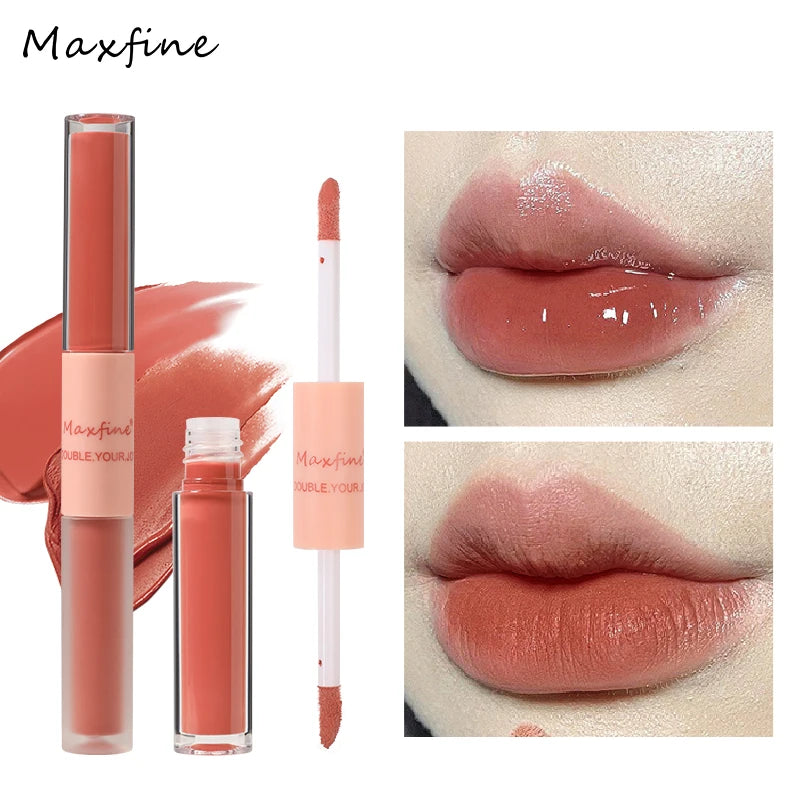 Double End Lip Glaze Full Gloss Mirror And Matte Velvet