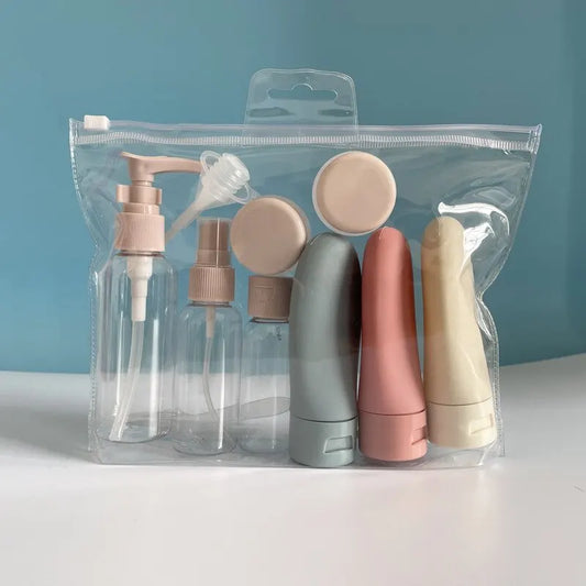 11-Piece Travel Bottles Set with Storage Bag