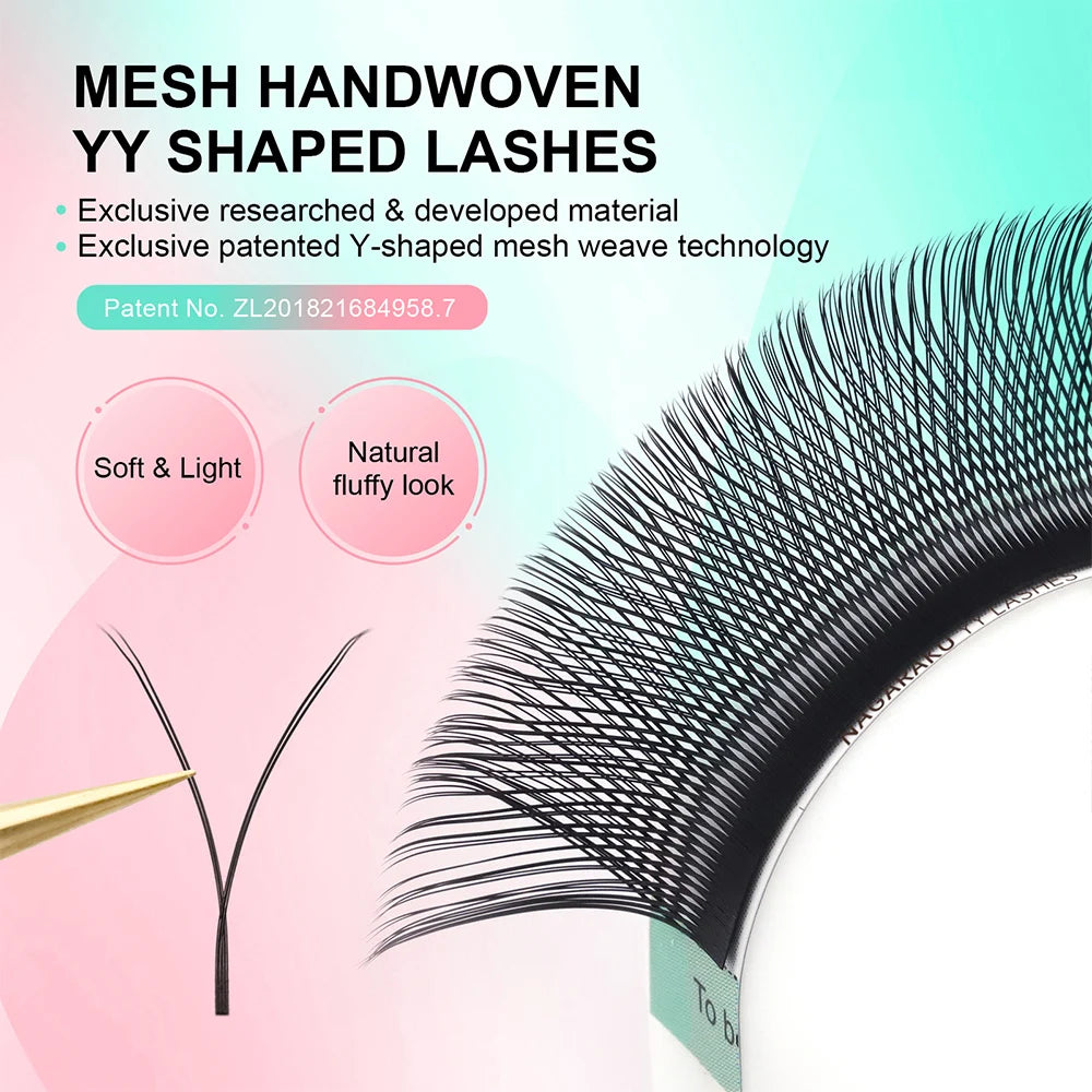 YY Shape Double and Triple Tips Eyelash Extensions