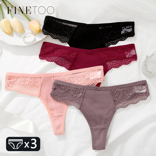 3Pcs Women's Cotton Underwear