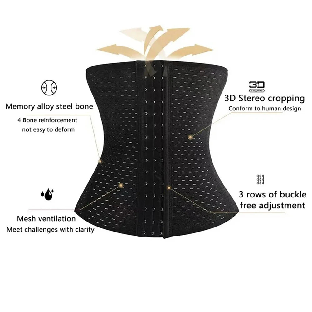 Corset women Body Shapewear Tummy Slimming Black Belly Band Shaping