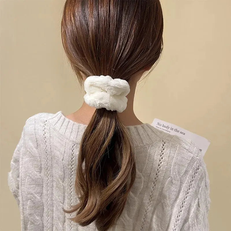 7-Piece Plush Hair Scrunchies