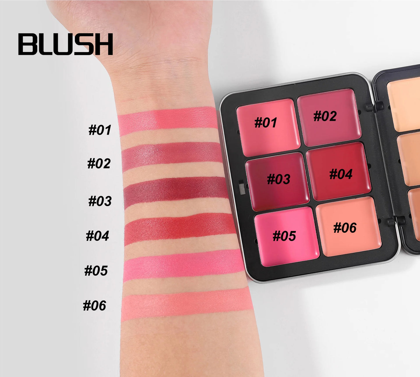 Iron Box Concealer Blush Cream Matte Highlight Contour Makeup Palette