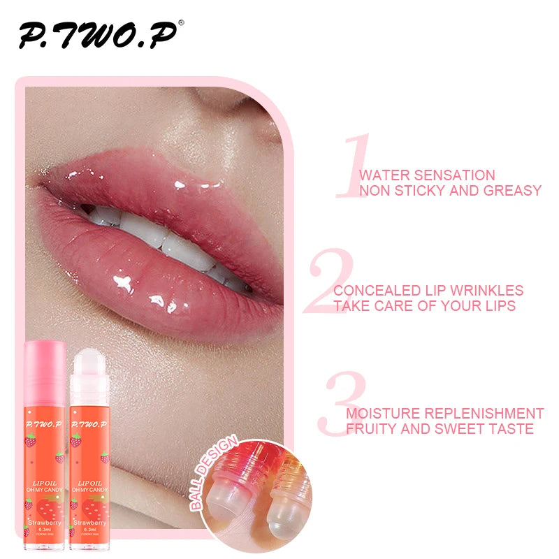 P.TWO.P Fruit Roll-On Lip Balm Makeup Gloss