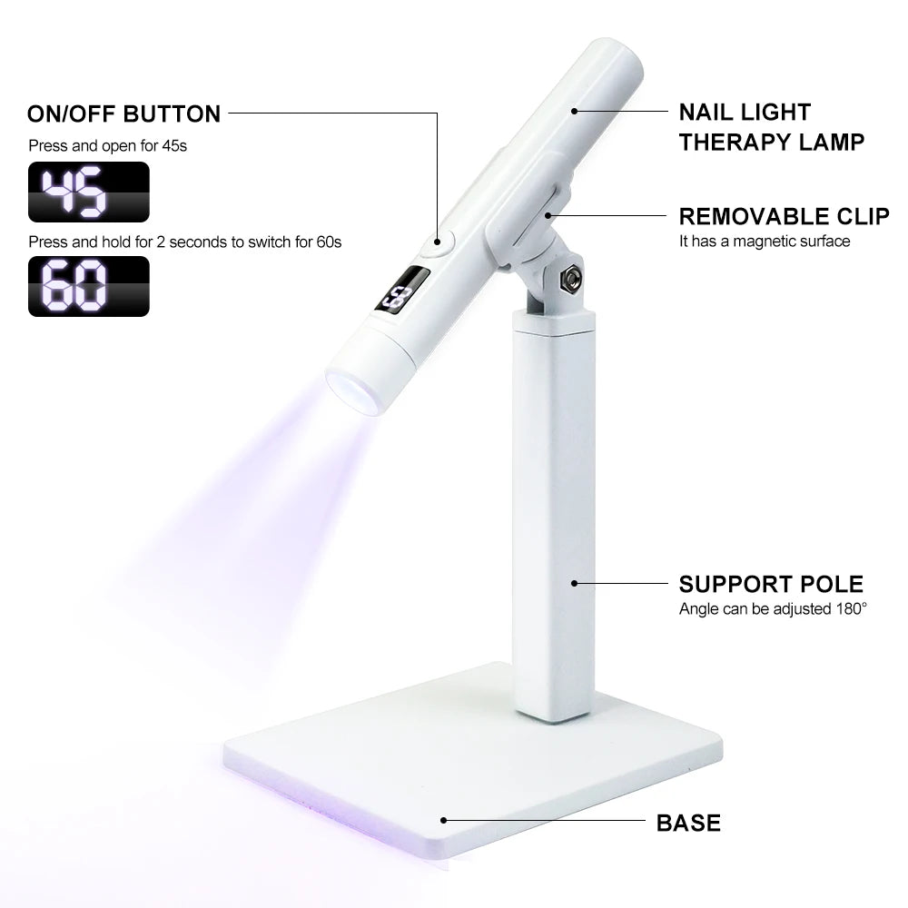 Portable Nail UV LED Lamp Rechargeable for Nails