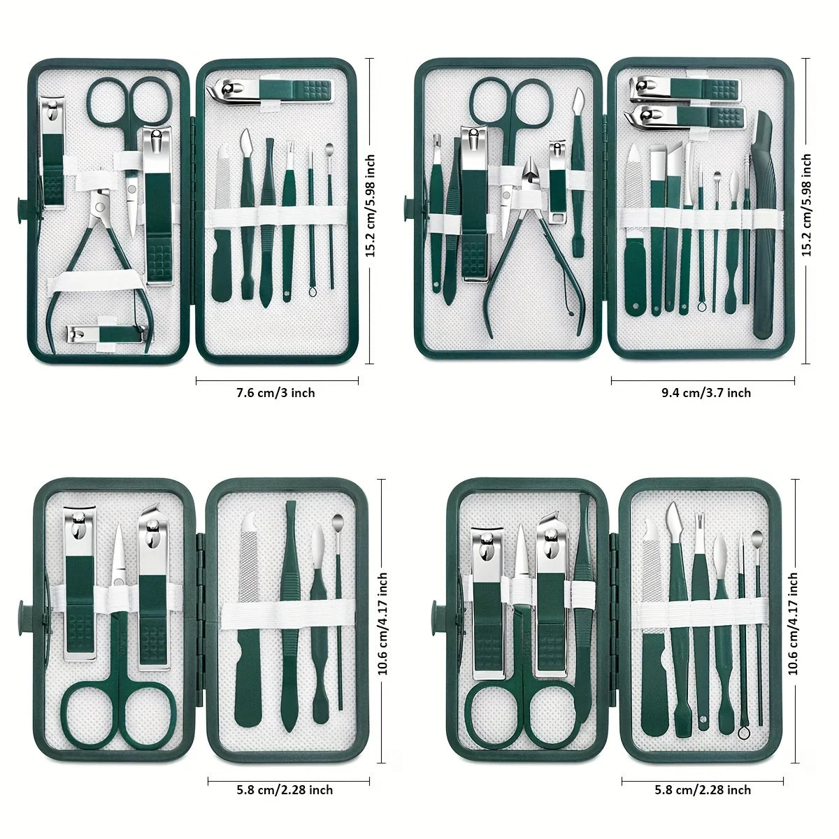 7/18Pcs New Stainless Steel Nail Clipper Set