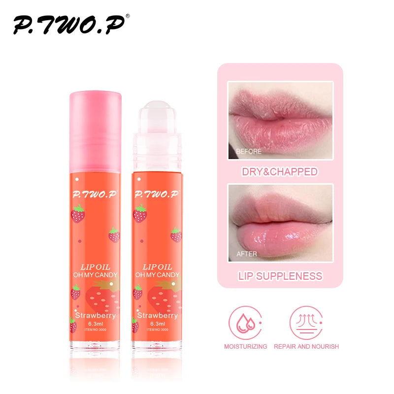 P.TWO.P Fruit Roll-On Lip Balm Makeup Gloss