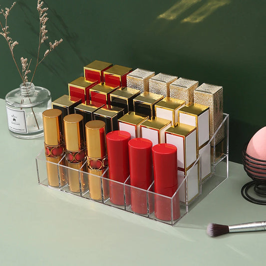 Transparent Cell Cosmetics Storage Rack