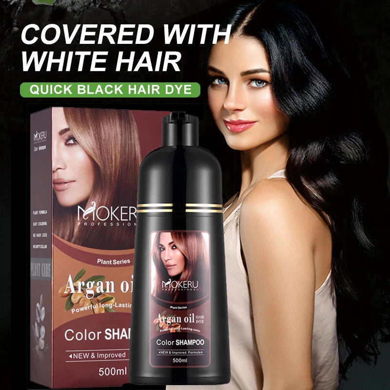 Natural Organic Brown Hair Color Permanent Hair Coloring Shampoo