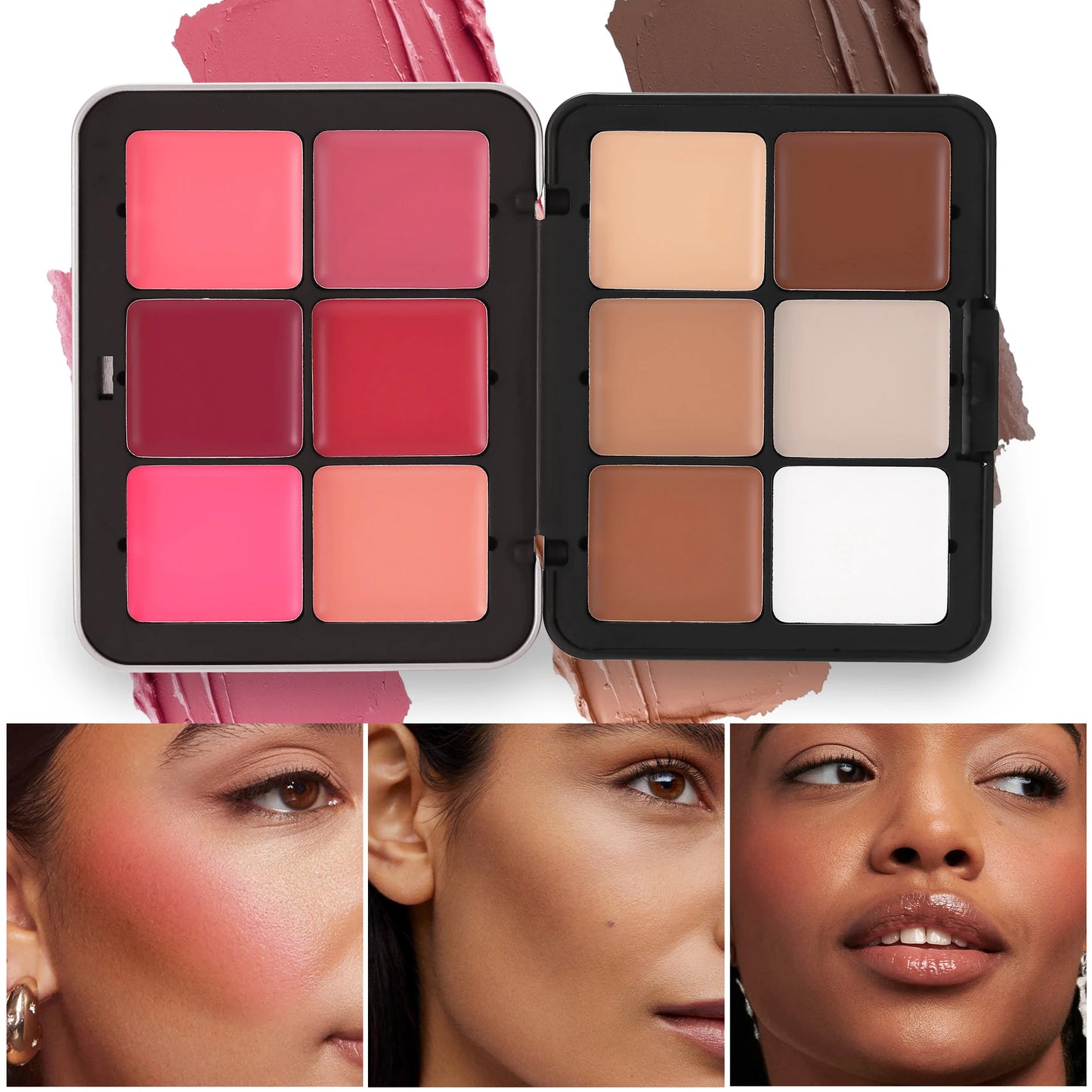 Iron Box Concealer Blush Cream Matte Highlight Contour Makeup Palette