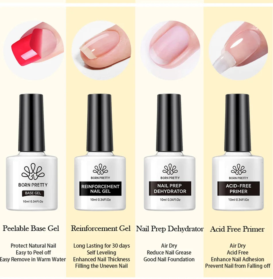 10ml Base Gel Top Coat Rubber