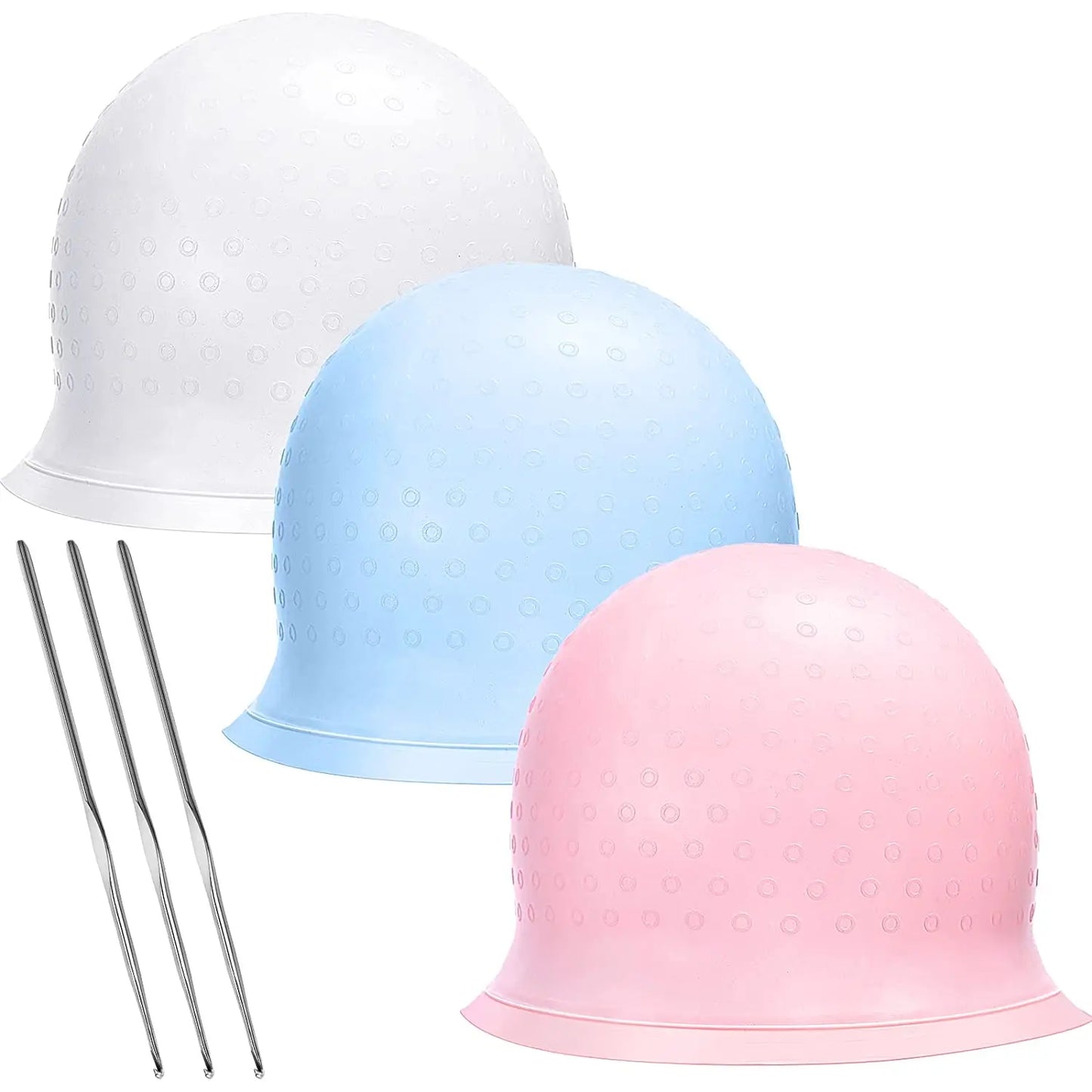 Hair Coloring Highlighting Cap Reusable Silicone