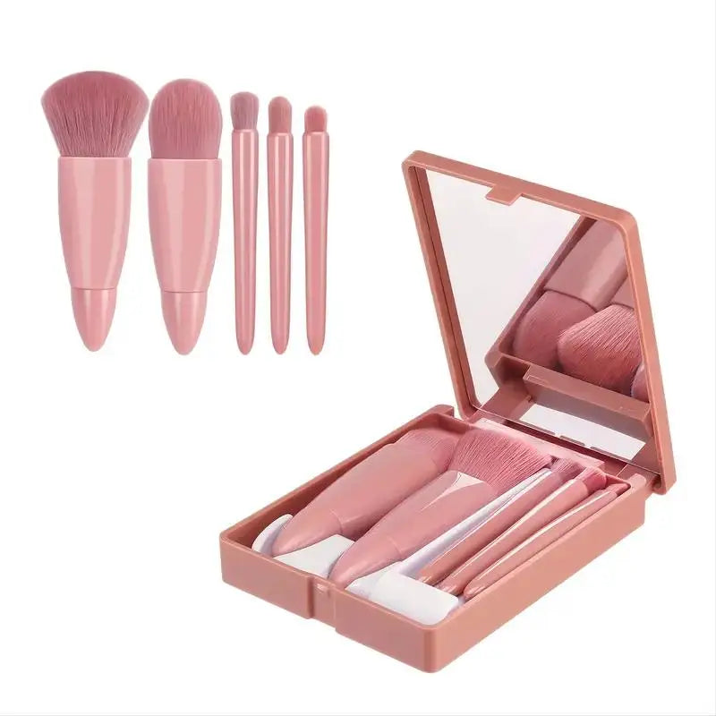 5-Piece Travel Size Makeup Brushes Set