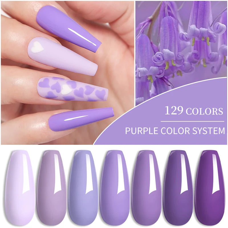 LILYCUTE 129 Colors 7ML Nail Gel Polish