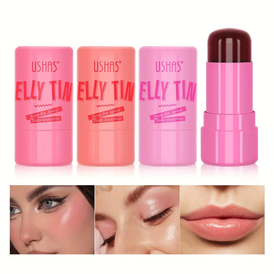 Jelly Blush Stick Lip Balm Eyeshadow 3-in-1 Multi-Use