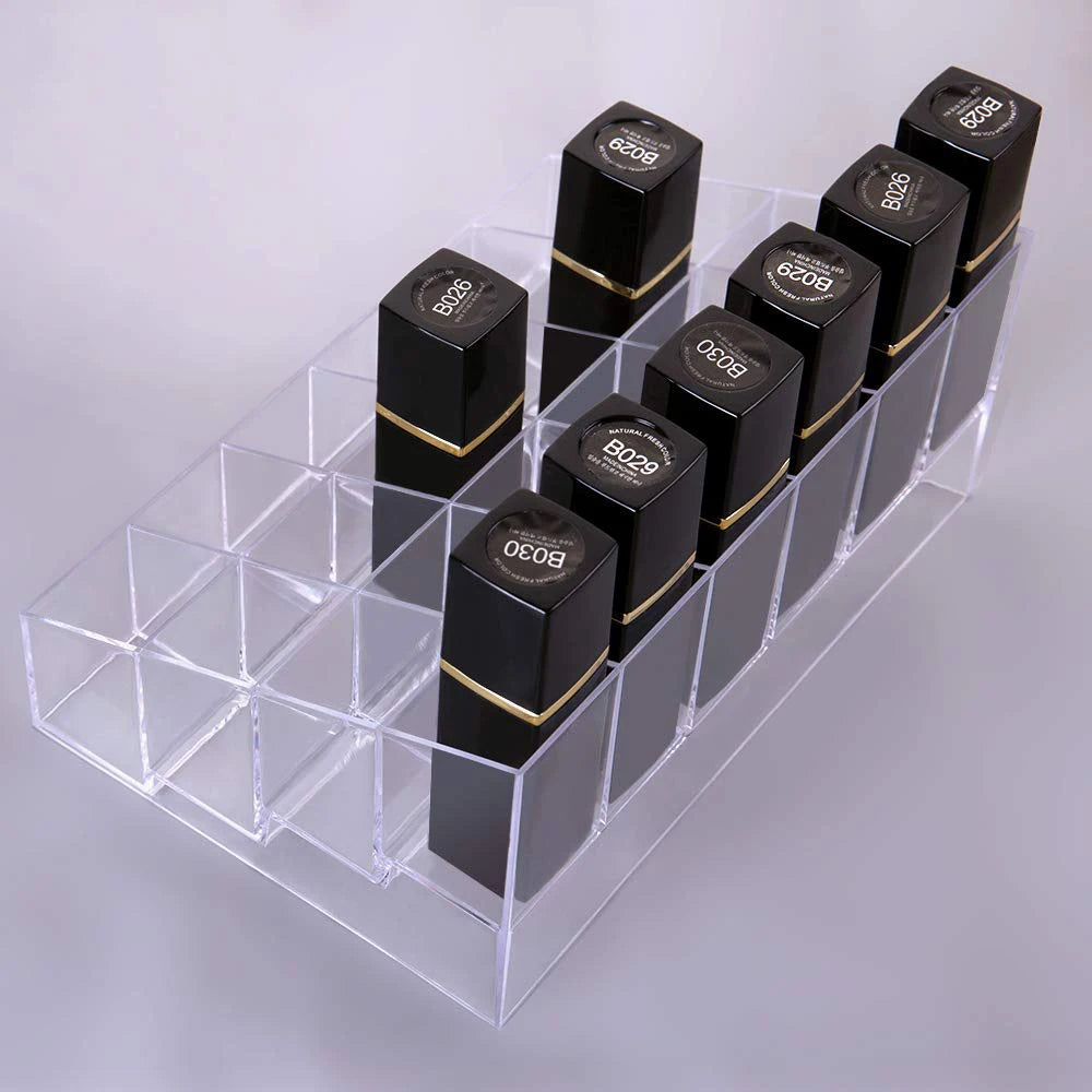 Transparent Cell Cosmetics Storage Rack