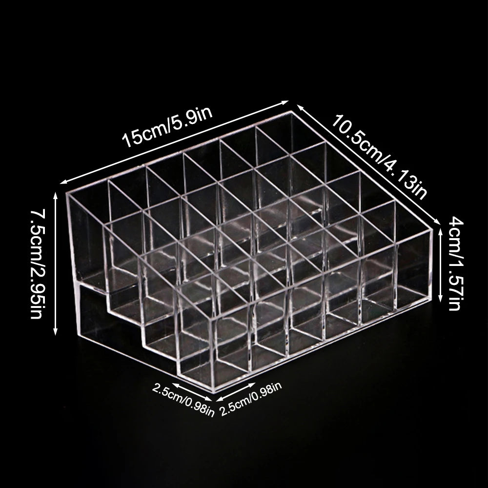 Transparent Cell Cosmetics Storage Rack