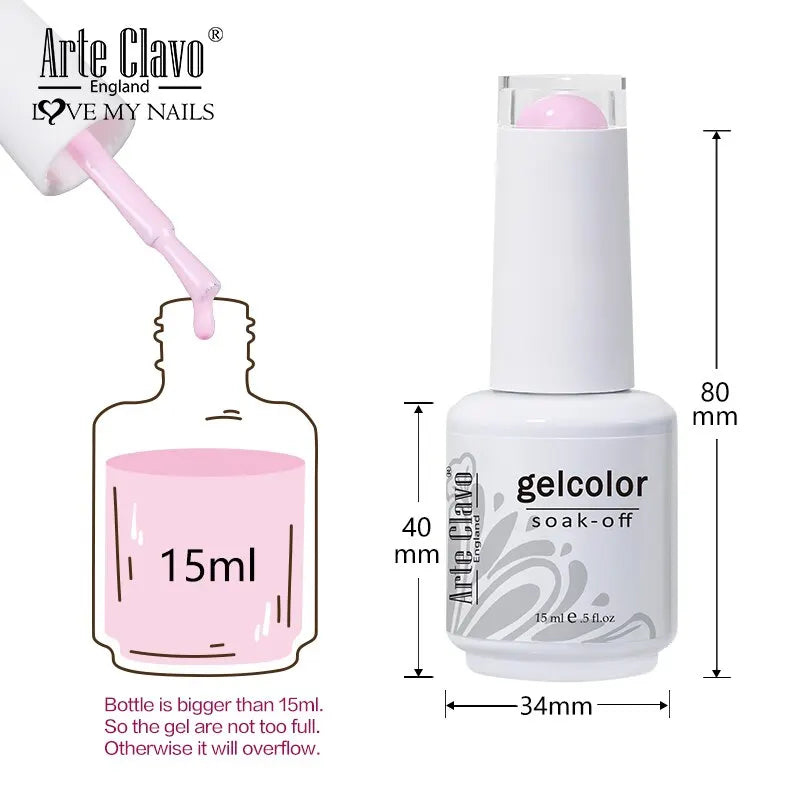 3pcs/Set Jelly Gel Polish Nude Pink